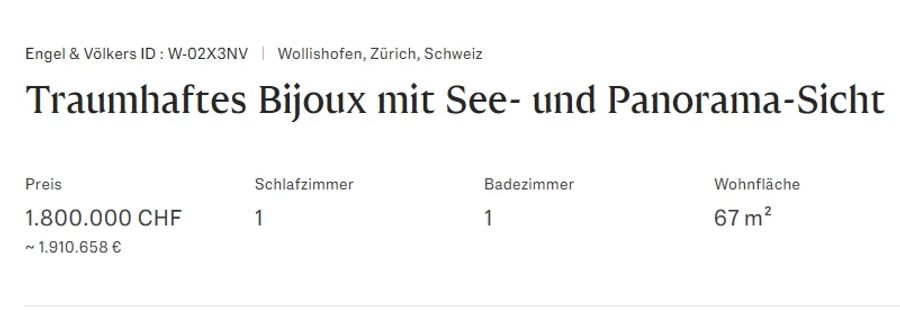 1,8 Millionen Franken – so viel kostet eine Wohnung in diesem Haus.