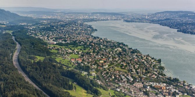 Horgen Zürichsee Luftaufnahme