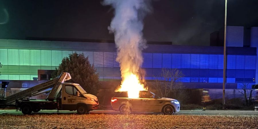 Autobrand in Aesch