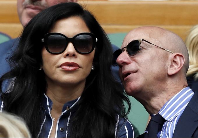 Bezos und Sánchez bei einem ihrer ersten gemeinsamen Auftritte im Jahr 2019. (Archivbild) Sánchez Jeff Bezos Hochzeit