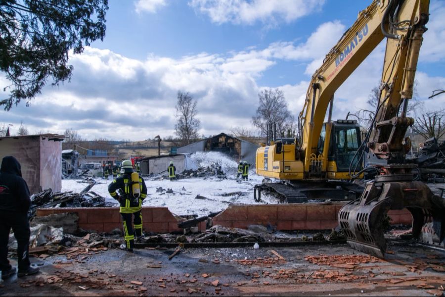 Freizeitpark Geiselwind Feuerwehr Brand