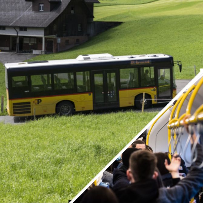 Postauto Kontrolle Trick Flucht