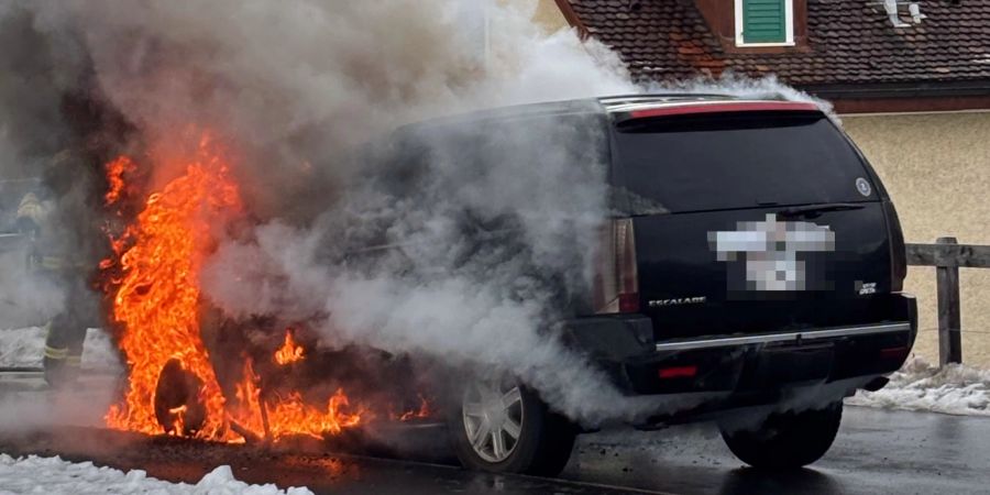 Autobrand in Mels.