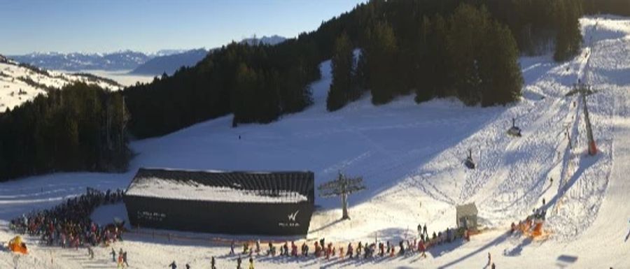 Im Skigebiet Wildhaus SG ist in diesen Tagen «wahnsinnig» viel los, wie es auf Anfrage heisst.