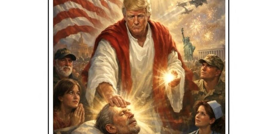 Dieses von Trump gepostete KI-Bild erzürnte selbst Teile seiner Anhängerschaft.