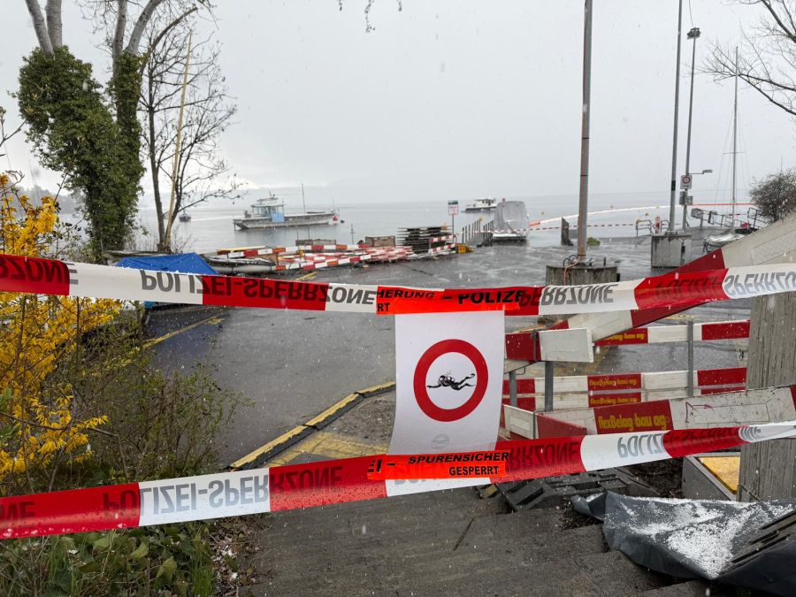 Das Gelände wurde abgesperrt.