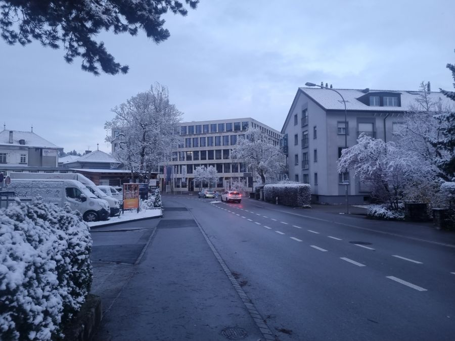 Köniz BE bekam ebenfalls so einiges vom Schnee ab.