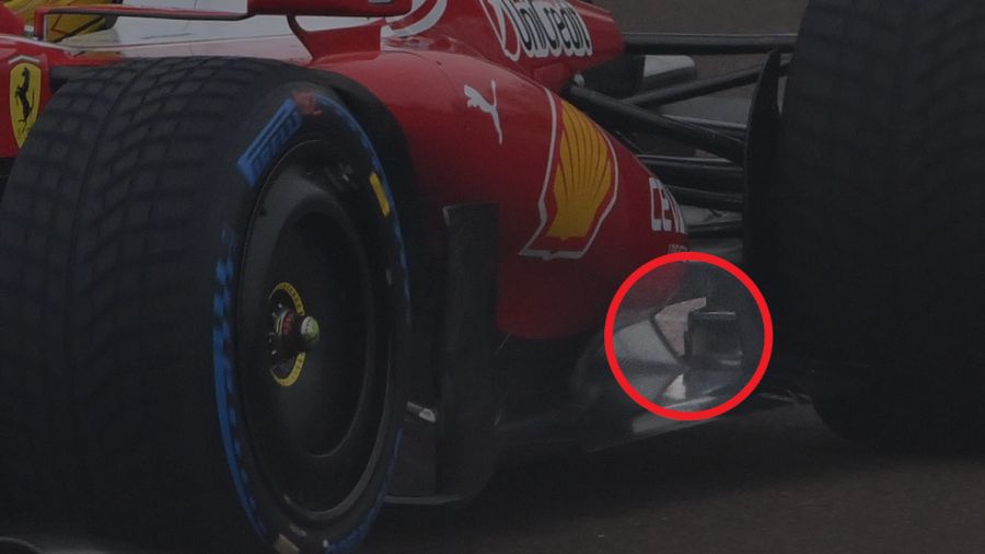 Diese Aufnahme des neuen Ferrari SF-26 zeigt den Aerodynamik-Trick.