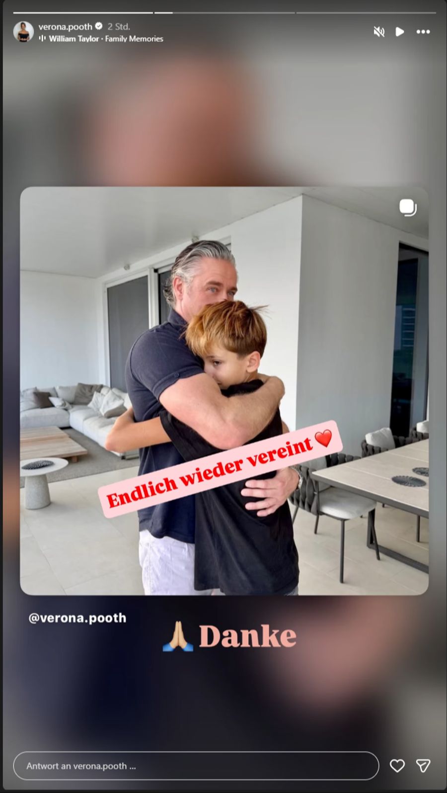 Vater Franjo reiste über die Türkei und den Oman nach Dubai und konnte den Sohn endlich wieder in die Arme nehmen.