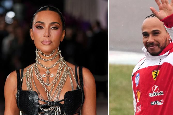Kim Kardashian Lewis Hamilton