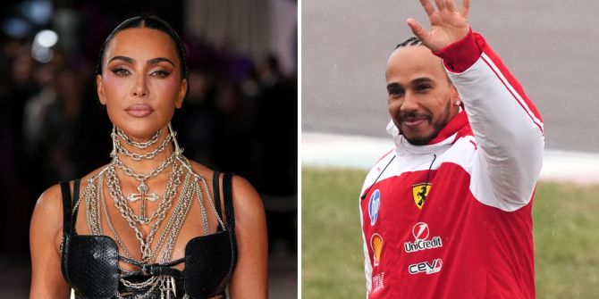 Kim Kardashian Lewis Hamilton