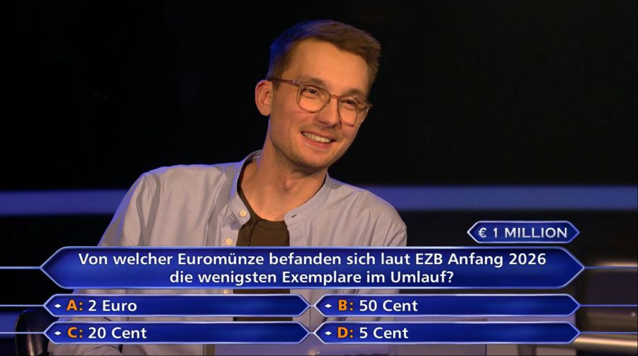 Tom Wollnik will mit seinem Gewinn aus «Wer wird Millionär?» eine Reise nach Basel machen.