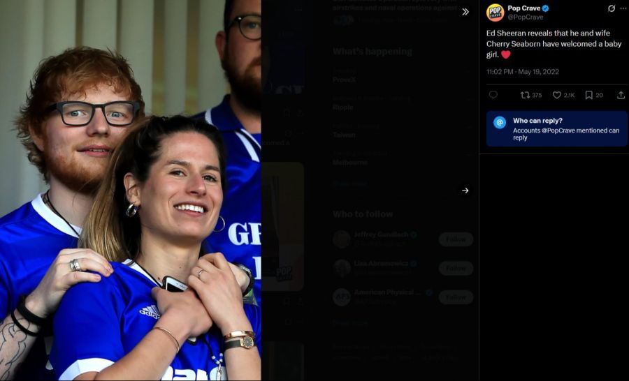 Ed Sheeran und seine Frau Cherry kennen sich bereits seit Schulzeiten.