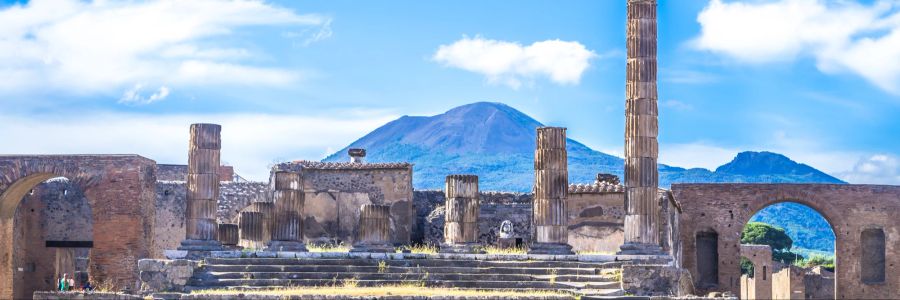 Antike Ruinen von Pompeji, Italien.