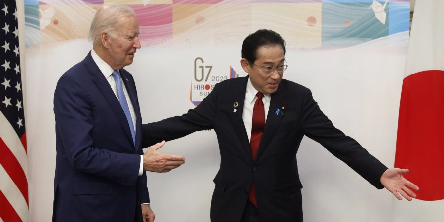 Japan's Prime Minister Kishida meets US President Biden in Hiroshima