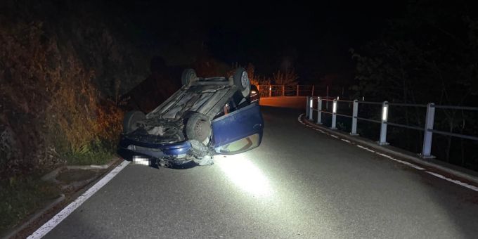 Balm bei Günsberg SO: In alkoholisiertem Zustand Selbstunfall verursacht. Balm bei Günsberg Unfall