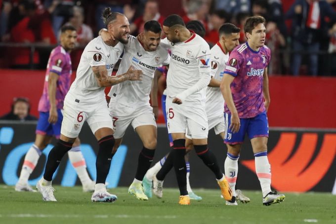 Sevilla gewinnt das Rückspiel gegen Juventus in der Verlängerung. juve sevilla