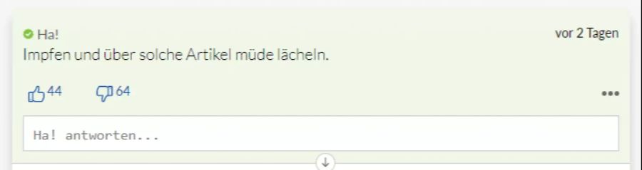 Dieser Leser scheint die Lösung für das Problem erkannt zu haben.