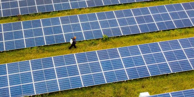 Ein Solarpark in Grossbritannien. (Symbolbild) Solarpark
