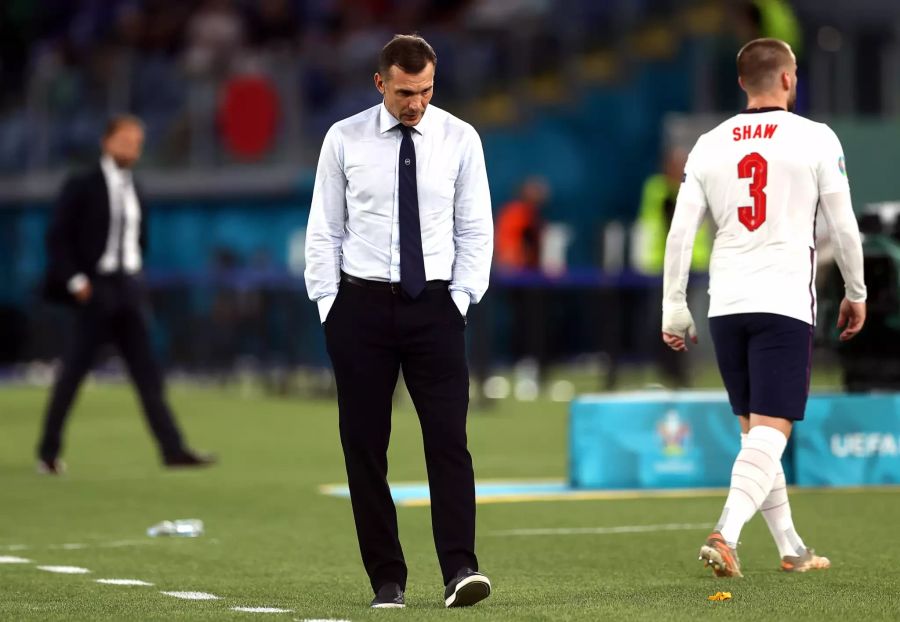 Trainer Andriy Shevchenko gelingt die Sensation im Viertelfinal nicht.