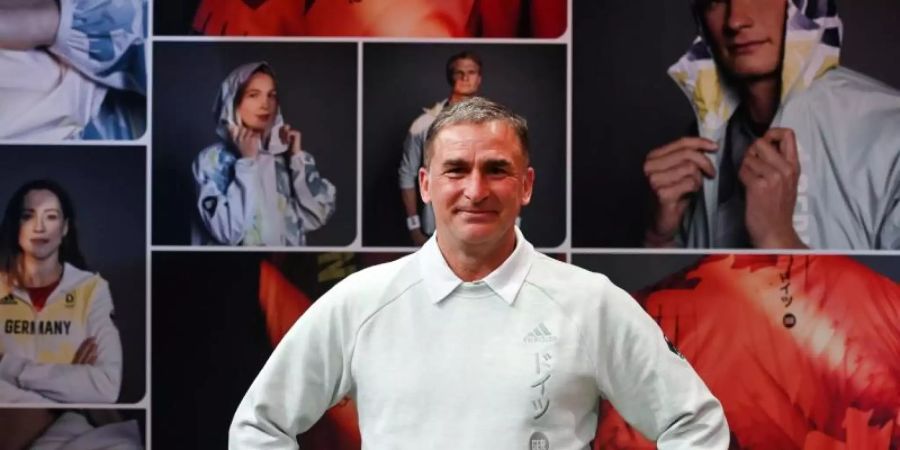 Stefan Kuntz will mit seinem Team um die Medaillen mitspielen. Foto: Ina Fassbender/AFP POOL/dpa