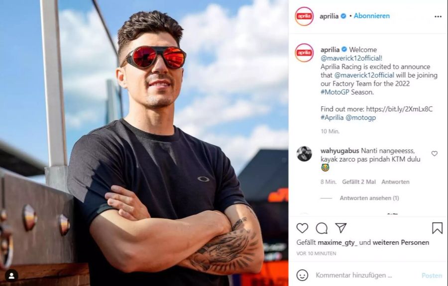 Maverick Vinales Aprilia MotoGP