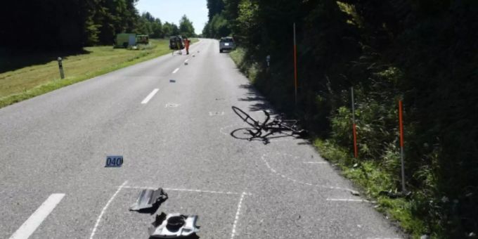 Die Unfallstelle in Hittnau ZH. Hittnau