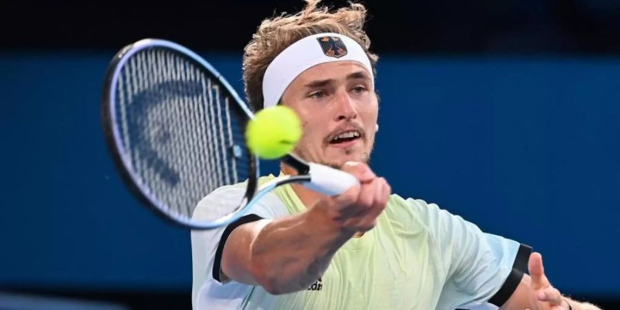 Alexander Zverev wird in Cincinnati aufschlagen. Foto: Marijan Murat/dpa