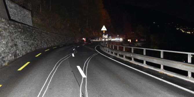 Churwalden: Fahrunfähig Selbstunfall verursacht