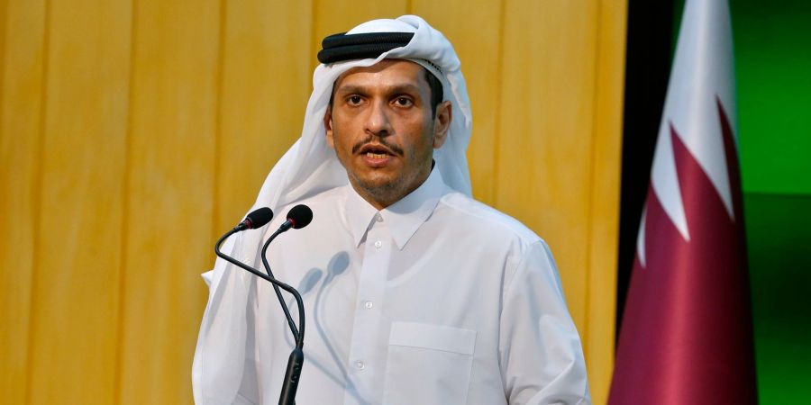Mohammed bin Abdulrahman Al Thani, Aussenminister von Katar. (Archivbild)