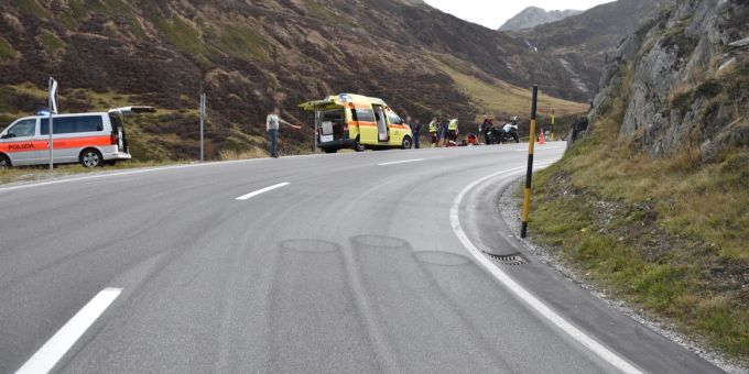 Tschamut: Motorradfahrer bei Kollision verletzt Tschamut: Motorradfahrer bei Kollision verletzt