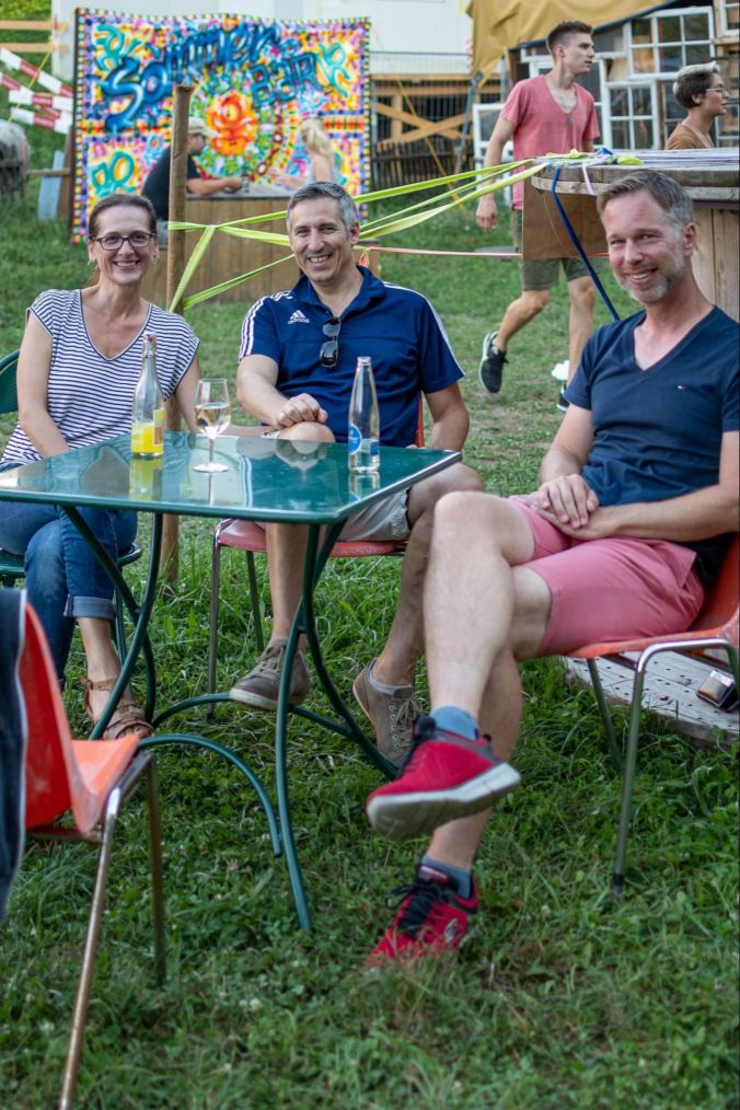 (v.l.): Laura Pascolin, Philipp Stäger und Peter Fus.