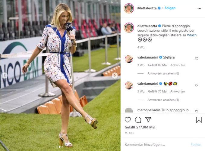 Zlatan Ibrahimovic Diletta Leotta