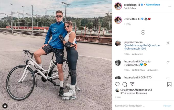 Cedric Itten und seine Freundin Nina konnten seit zwei Monaten weder Familie noch Freunde sehen. Cedric Itten