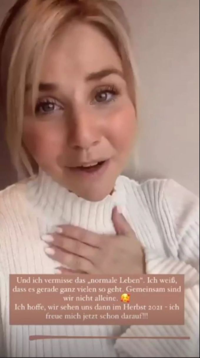 Beatrice Egli ist sichtlich betrübt. egli