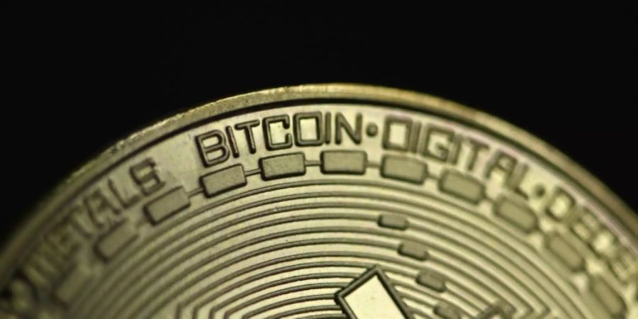 Eine symbolische Bitcoins-«Münze»