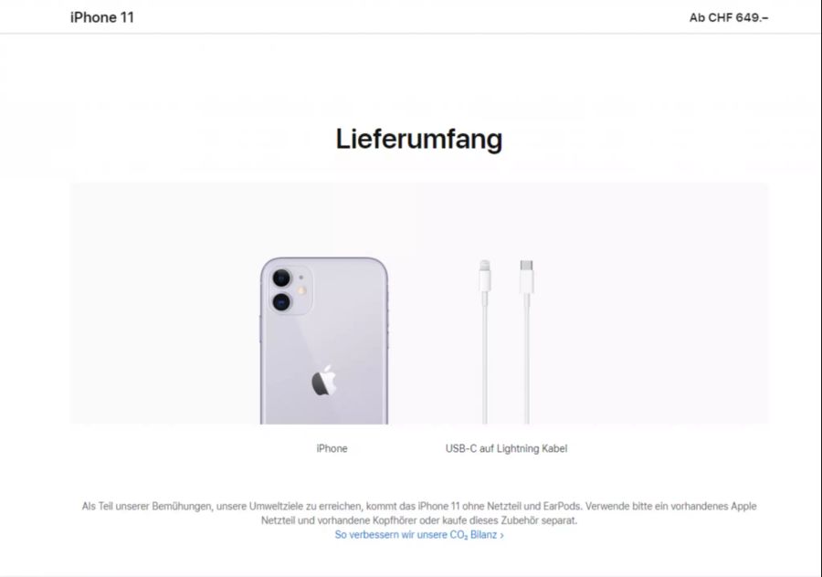 ...und beim iPhone 11.