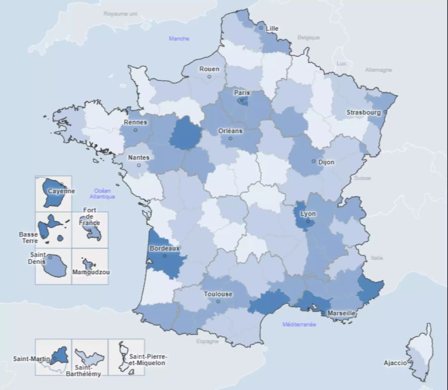 Coronavirus Frankreich Risikogebiete Quarantäne