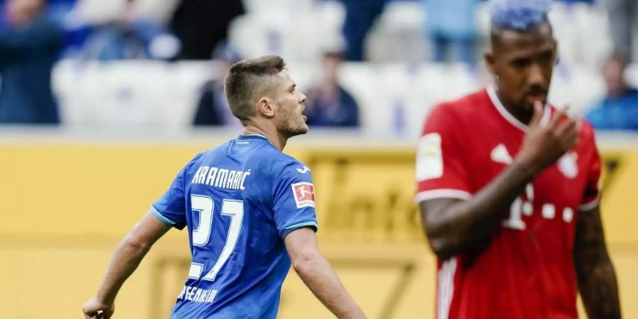Traf gegen Bayern gleich zweimal: Hoffenheims Andrej Kramaric. Foto: Uwe Anspach/dpa