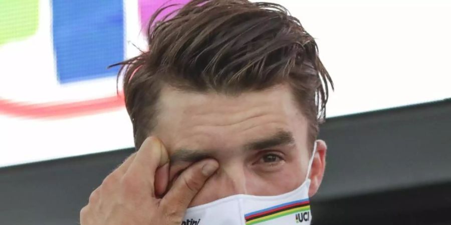 Sieht sich als «gleichzeitig Schauspieler und Zuschauer» seiner Rennen: Der Franzose Julian Alaphilippe. Foto: Andrew Medichini/AP/dpa