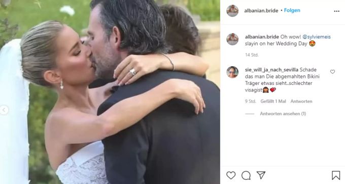 Sylvie Meis Niclas Castello Hochzeit: Die frischgebackenen Eheleute geniessen die Feier mit ihren Liebsten. Sylvie meis