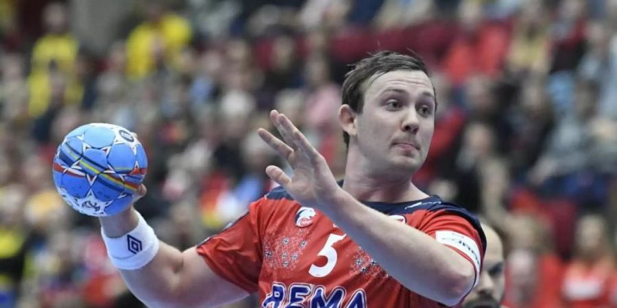 Will endlich wieder Handball spielen: Der Norweger Sander Sagosen. Foto: Johan Nilsson/TT NEWS AGENCY/AP/dpa