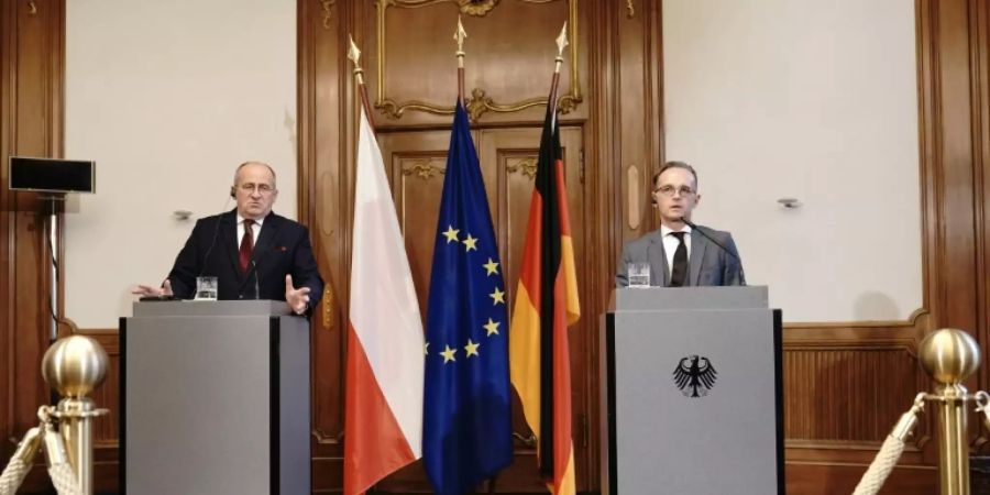 Aussenminister Maas (r.) und Rau in Berlin