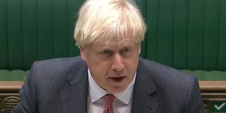 HANDOUT - Boris Johnson, Premierminister von Grossbritannien, will mit dem sogenannten Binnenmarktgesetz den gültigen Deal zum EU-Austritt in Teilen aushebeln. Foto: -/House Of Commons/PA Wire/dpa - ACHTUNG: Nur zur redaktionellen Verwendung und nur mit vollständiger Nennung des vorstehenden Credits