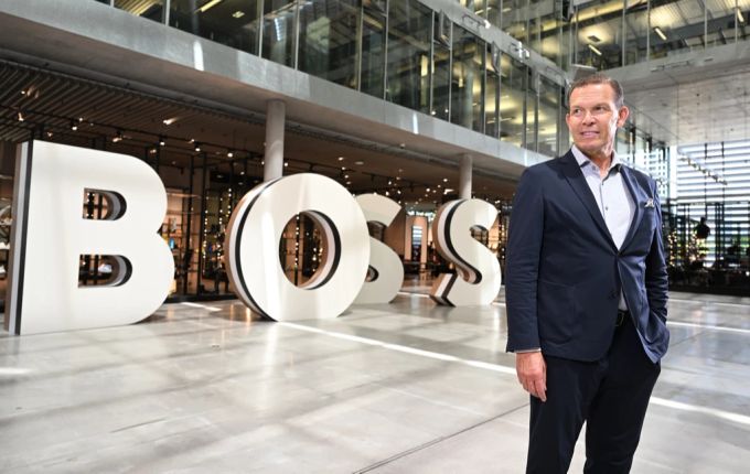 Baden-Württemberg, Metzingen: Daniel Grieder, der Vorstandvorsitzende des Modeherstellers Hugo Boss. Hugo Boss