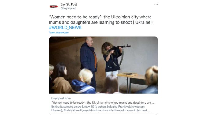Fünf Schulen in Ivano-Frankivsk bieten nun wegen dem Ukraine-Krieg Schiesskurse an. Ukraine Krieg Schiesskurse