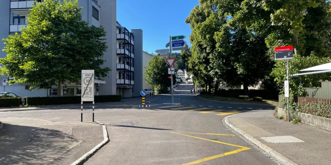 Unfallstelle auf der Lukasstrasse Lukasstrasse Unfallstelle