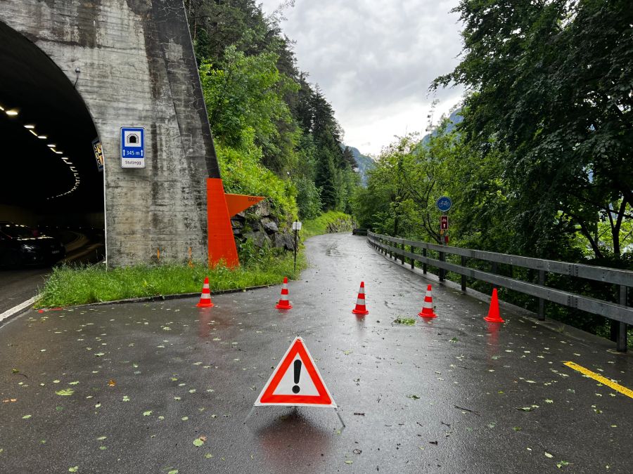 Die Strasse wurde laut der Polizei nicht beschädigt.