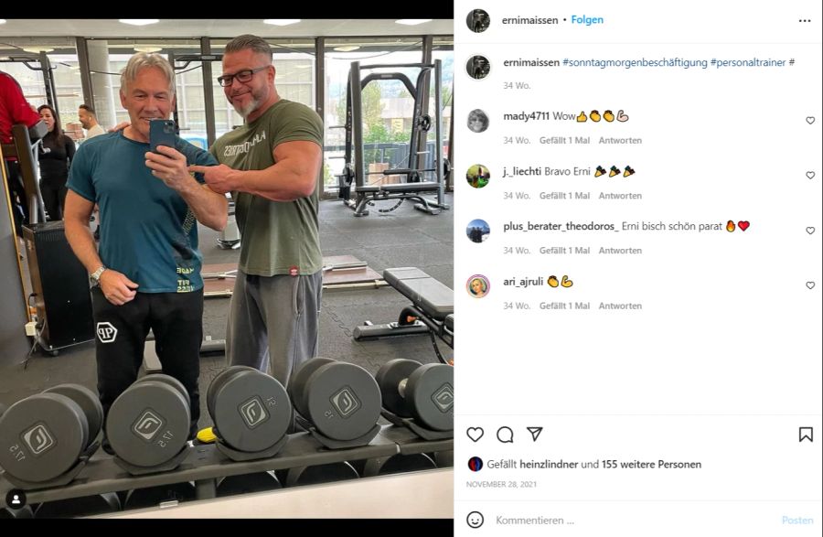 Auch im Fitness-Center ist Maissen oft anzutreffen.