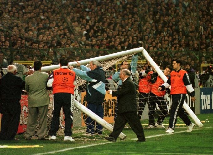 Das Tor im Santiago Bernabéu muss ausgetauscht werden. Champions League